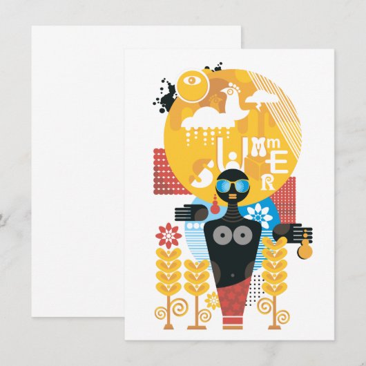 Sommerzeit Einladung (Vorne/Hinten)