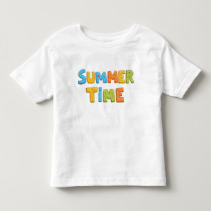 Sommerzeit - farbenfrohe Sommerzeit Text Kleinkind T-shirt