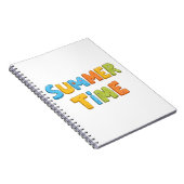 Sommerzeit - farbenfrohe Sommerzeit Text Notizblock (Rechte Seite)