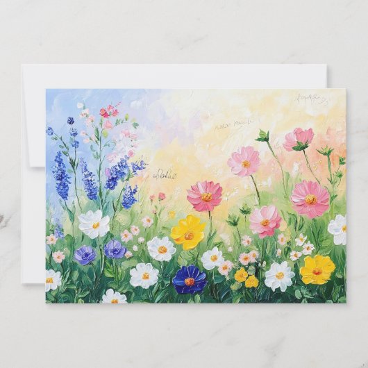Sommerzeit Flachkarte Feiertagskarte (Vorderseite)