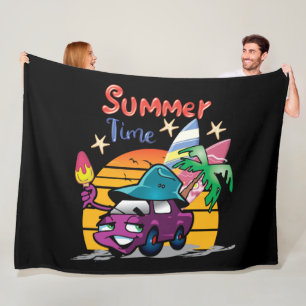 Sommerzeit Fleecedecke