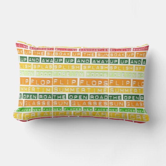 Sommerzeit, Flip Flops Lendenkissen (Vorderseite)