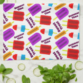 Sommerzeit Frozen Juice Bar Pattern Geschirrtuch (Gefaltet)