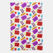 Sommerzeit Frozen Juice Bar Pattern Geschirrtuch (Vertikal)