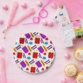 Sommerzeit Frozen Juice Bar Pattern Pappteller (Party)
