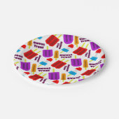 Sommerzeit Frozen Juice Bar Pattern Pappteller (Schrägansicht)