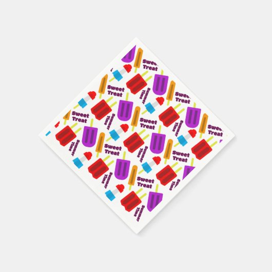 Sommerzeit Frozen Juice Bar Pattern Serviette (Ecke)