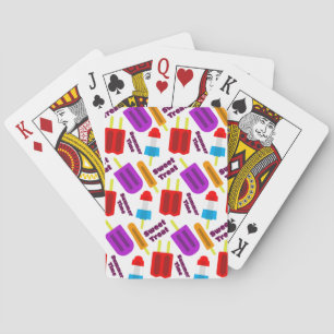 Sommerzeit Frozen Juice Bar Pattern Spielkarten