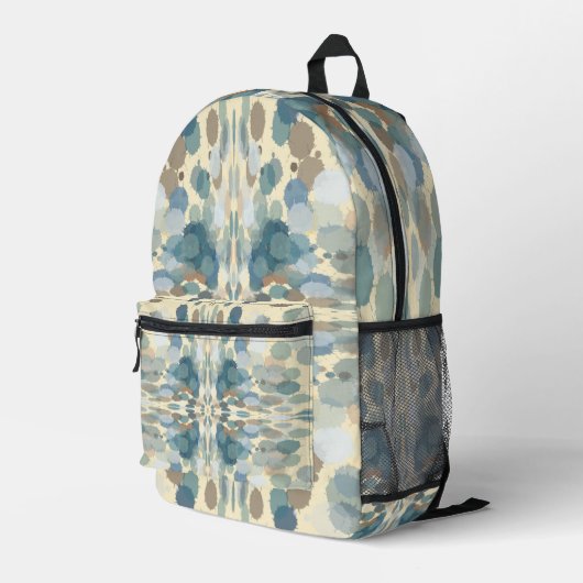 Sommerzeit Fun Ocean Spray Spritzer Abstrakt Art Bedruckter Rucksack (Rückseitige Ecke Rechts)