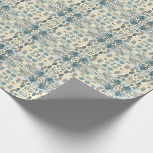 Sommerzeit Fun Ocean Spray Spritzer Abstrakt Art Geschenkpapier (Ecke)