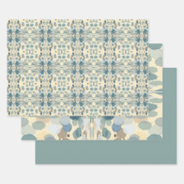 Sommerzeit Fun Ocean Spray Spritzer Abstrakt Art Geschenkpapier Set