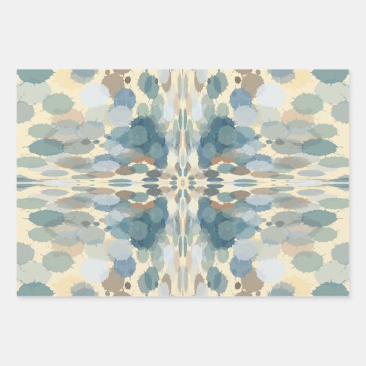 Sommerzeit Fun Ocean Spray Spritzer Abstrakt Art Geschenkpapier Set (Vorderseite 2)