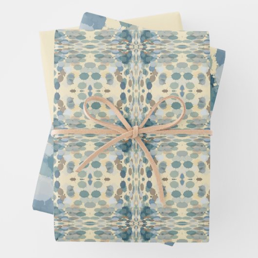 Sommerzeit Fun Ocean Spray Spritzer Abstrakt Art Geschenkpapier Set (Beispiel)