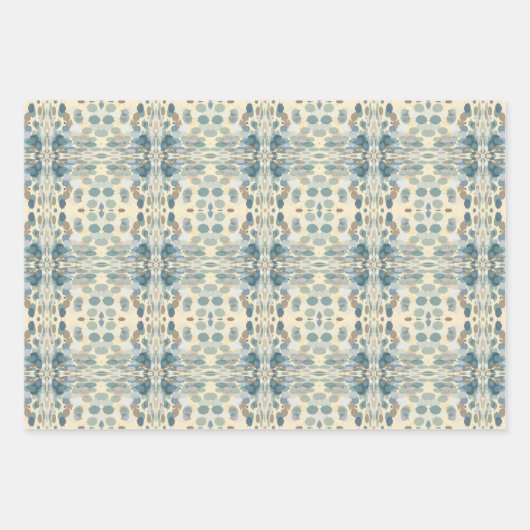 Sommerzeit Fun Ocean Spray Spritzer Abstrakt Art Geschenkpapier Set (Vorderseite)