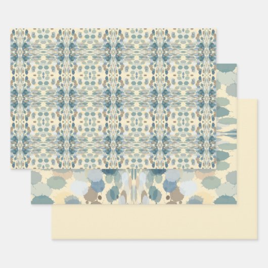 Sommerzeit Fun Ocean Spray Spritzer Abstrakt Art Geschenkpapier Set (Set)