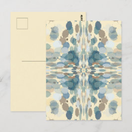 Sommerzeit Fun Ocean Spray Spritzer Abstrakt Art Postkarte