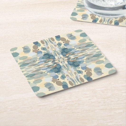 Sommerzeit Fun Ocean Spray Spritzer Abstrakt Art Rechteckiger Pappuntersetzer (angewinkelt)