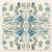 Sommerzeit Fun Ocean Spray Spritzer Abstrakt Art Rechteckiger Pappuntersetzer (Vorderseite)