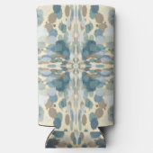 Sommerzeit Fun Ocean Spray Spritzer Abstrakt Art Selters Dosenkühler (Rückseite)