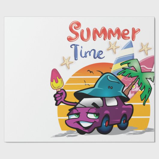 Sommerzeit Geschenkpapier (Flach)