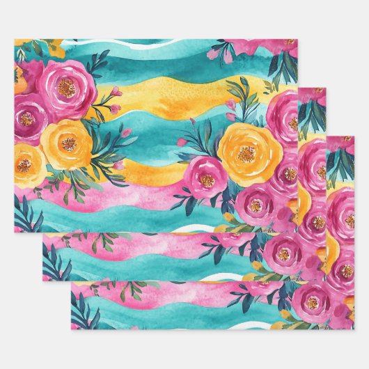 Sommerzeit Geschenkpapier Set (Set)