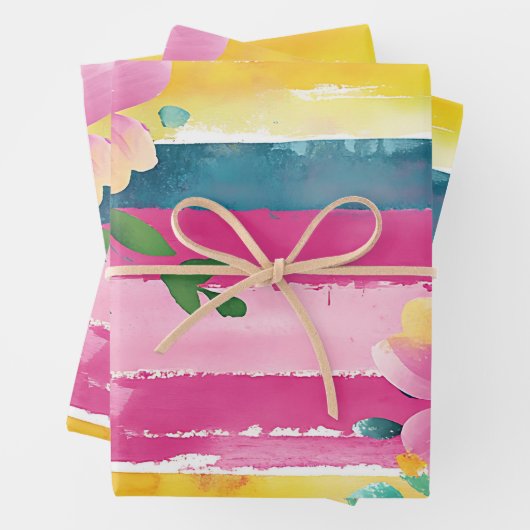 Sommerzeit Geschenkpapier Set (Beispiel)