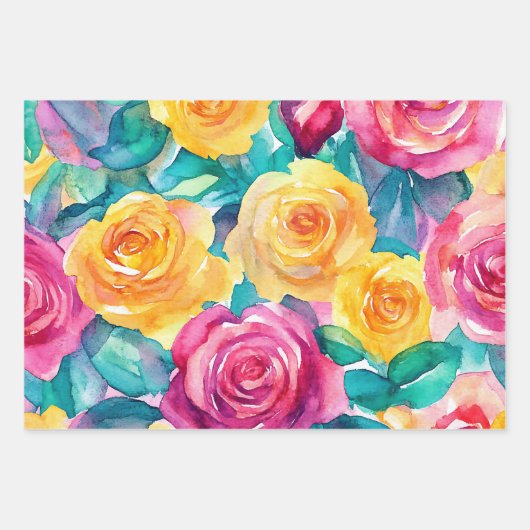 Sommerzeit Geschenkpapier Set (Vorderseite 2)