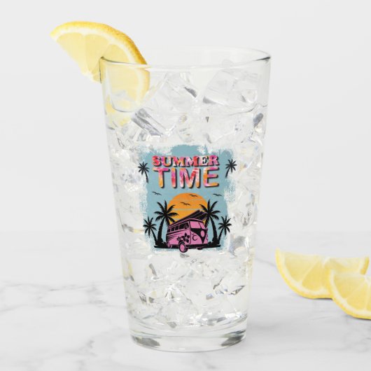 Sommerzeit Glas (Vorderseite Ice)