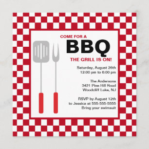 Sommerzeit GRILLEN Einladung