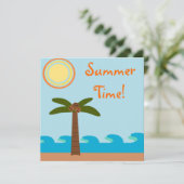 Sommerzeit GRILLEN Party Einladungen (Stehend Vorderseite)