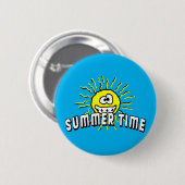 Sommerzeit - Gute Sonne Button (Vorne & Hinten)
