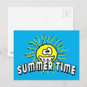Sommerzeit - Gute Sonne Postkarte (Vorne/Hinten)