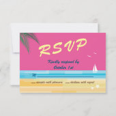 Sommerzeit Hochzeit RSVP (Rückseite)