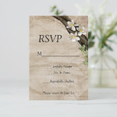 Sommerzeit Hochzeit RSVP Karte (Stehend Vorderseite)