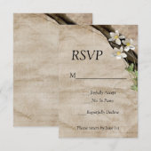 Sommerzeit Hochzeit RSVP Karte (Vorne/Hinten)