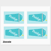 Sommerzeit Icy Cold Drink Personalisiert Stickers (Blatt)