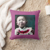 Sommerzeit in alter Vintager Wassermelone Japans Kissen (Decke)