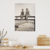 Sommerzeit in Cannes 1935 Poster (Küche)