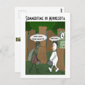 Sommerzeit in Minnesota Postkarte (Vorne/Hinten)