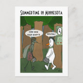 Sommerzeit in Minnesota Postkarte (Vorderseite)