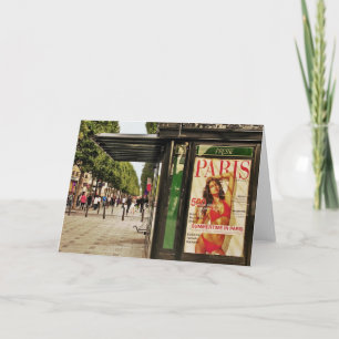 Sommerzeit in Paris Grußkarte Karte