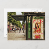 Sommerzeit in Paris Postkarte (Vorne/Hinten)