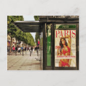 Sommerzeit in Paris Postkarte (Vorderseite)