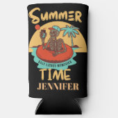 Sommerzeit , individuelle Name lustiger Strandurla Selters Dosenkühler (Vorderseite)