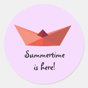 Sommerzeit ist hier Text Sticker