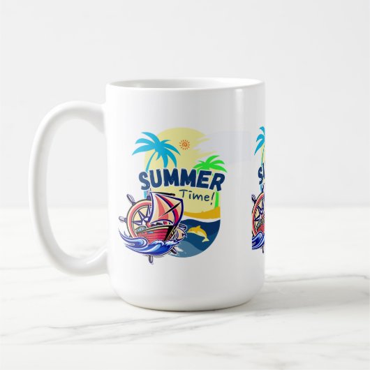 Sommerzeit Kaffeetasse (Links)