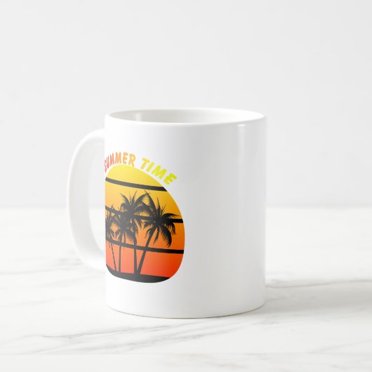 Sommerzeit Kaffeetasse (Vorderseite Links)