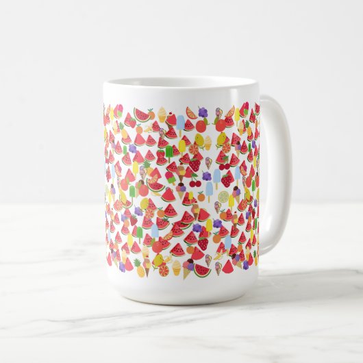 Sommerzeit Kaffeetasse (VorderseiteRechts)