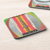 Sommerzeit Kaninchenfarben Untersetzer (Linke Seite)