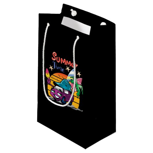 Sommerzeit Kleine Geschenktüte (Vorderseite Schrägansicht)